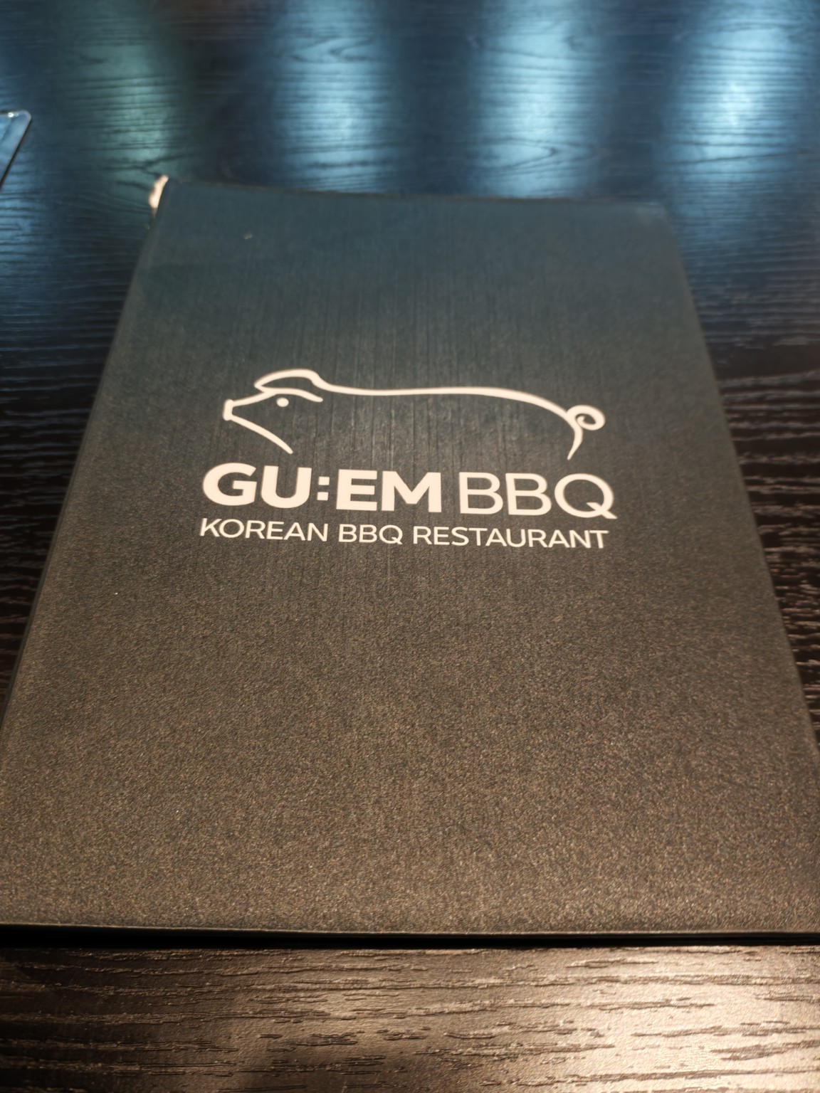 GU:EM BBQ 的菜單封面