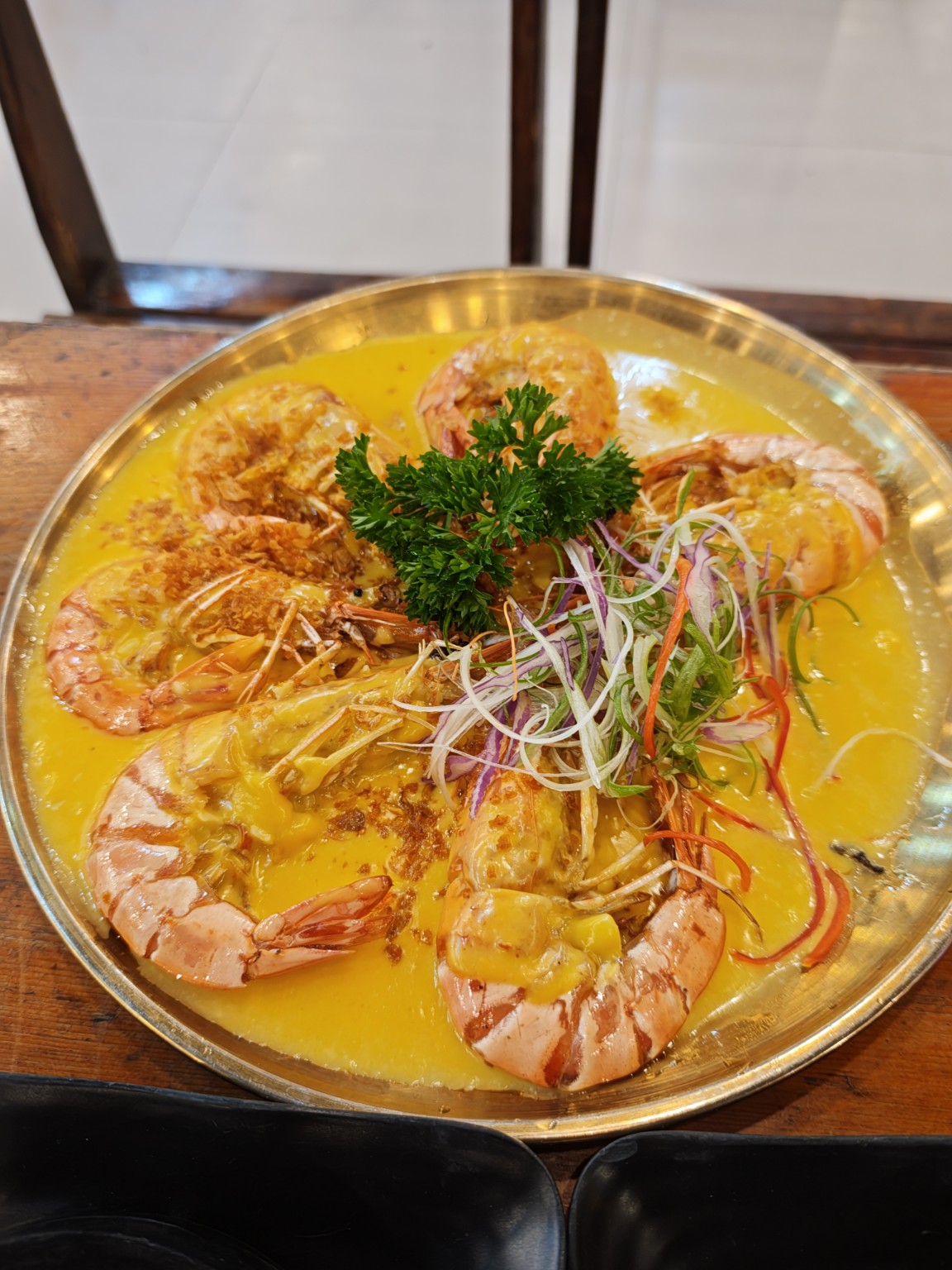 這餐點的蝦子